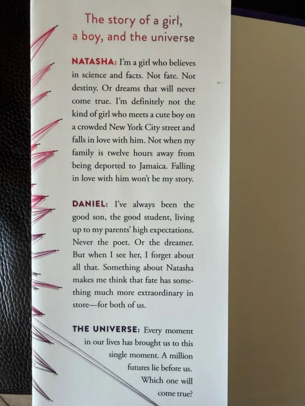 “The Sun is Also a Star” Hardcover Novel by Nicola Yoon - NY Times Bestseller